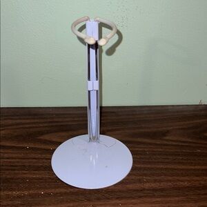 White Metal Porcelain Doll Display Stand